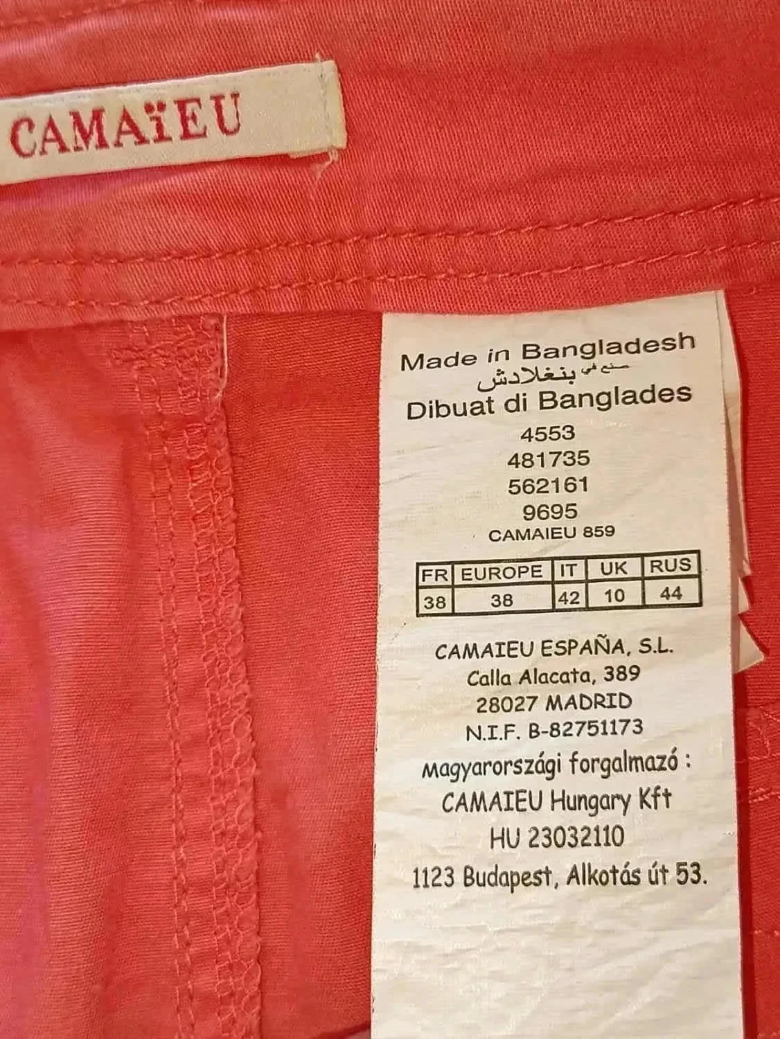 Jupe Camaïeu koraal Kleur 38 – photo 6